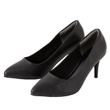 走れる7.5cmピンヒールポインテッドトゥパンプス