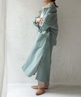 ダブルフェイスサイドスリットガウンコート