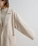 ダブルフェイスサイドスリットガウンコート