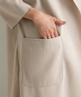 ダブルフェイスサイドスリットガウンコート