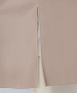 ダブルフェイスサイドスリットガウンコート