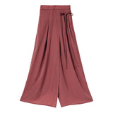 サイドプリーツワイドパンツ