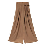 サイドプリーツワイドパンツ