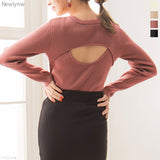 バックオープンリブニット