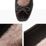 ヒールアップスクエアトゥファーパンプス