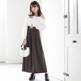 ベルト付タックワイドパンツ