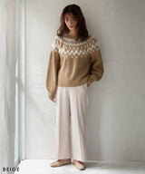 ノルディックニットトップス