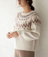 ノルディックニットトップス