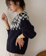 ノルディックニットトップス