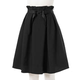 ウエストリボンタックフレアスカート