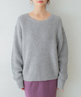 バックベルトニット