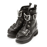 【海外発送不可】クロミバックルショートブーツ