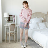 バックレースアップニット