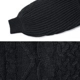 バックシャンケーブルニットトップス