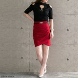 【メール便】変形タイトミニスカート【S~LL】