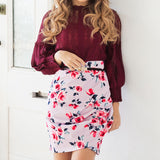 【メール便】変形タイトミニスカート【S~LL】