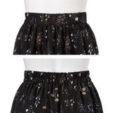 ドビー花柄フレアースカート