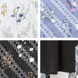 ドビー花柄フレアースカート