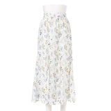 ドビー花柄フレアースカート