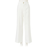 センタープレスサイドスリットワイドスラックスパンツ