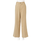 センタープレスサイドスリットワイドスラックスパンツ