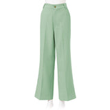 センタープレスサイドスリットワイドスラックスパンツ