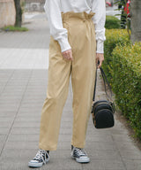 シャークスキンドロストテーパードパンツ