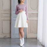 【メール便】ビジューレースリブトップス