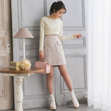 【メール便】ビジューレースリブトップス