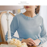 【メール便】ビジューレースリブトップス