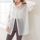 【メール便】オーバーサイズシアーシャツ