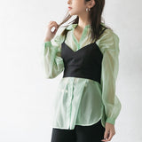 【メール便】オーバーサイズシアーシャツ