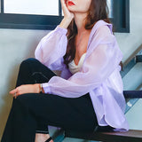 【メール便】オーバーサイズシアーシャツ