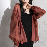 【メール便】オーバーサイズシアーシャツ