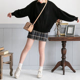 バックシャンスリットリボンケーブルニットトップス