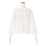 シアーリングジップニットパーカー