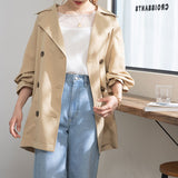 バックプリーツショートトレンチコート