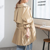 バックプリーツショートトレンチコート