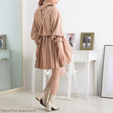 バックプリーツショートトレンチコート