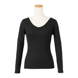 【メール便】バッククロスVネックリブトップス