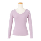 【メール便】バッククロスVネックリブトップス