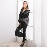 ツイード切り替えビッグシルエットジャケット