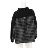 ツイード切り替えビッグシルエットジャケット