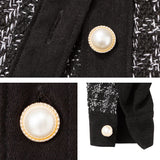 ツイード切り替えビッグシルエットジャケット