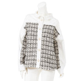 ツイード切り替えビッグシルエットジャケット