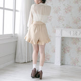 ドビードットデザインボタンシアーシャツ