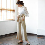 ハイウエストタックテーパードorワイドパンツ