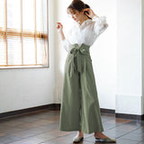 ハイウエストタックテーパードorワイドパンツ