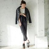 ハイウエストタックテーパードorワイドパンツ