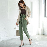 ハイウエストタックテーパードorワイドパンツ